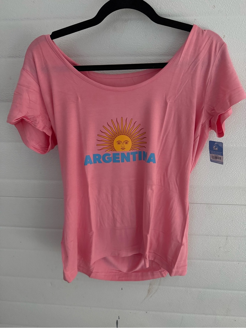 Argentina Sun Graphic Pink Women's T-Shirt